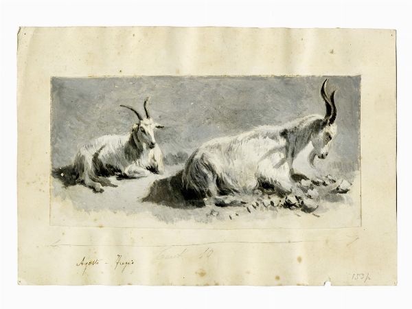 Giulio Aristide Sartorio : Raccolta di disegni originali per Le feste romane di Ruggero Bonghi illustrate da Giulio Aristide Sartorio e Ugo Fleres. Milano, Hoepli, 1891.  - Asta Arte Moderna e Contemporanea [Parte II] - Associazione Nazionale - Case d'Asta italiane