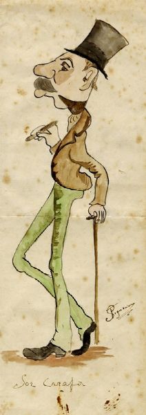 Telemaco Signorini : Sor Carafa.  - Asta Arte Moderna e Contemporanea [Parte II] - Associazione Nazionale - Case d'Asta italiane