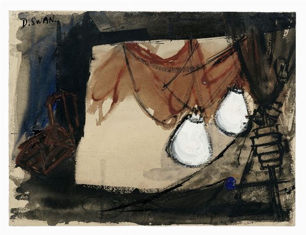 DOUGLAS SWAN : Lotto composto di 6 disegni.  - Asta Arte Moderna e Contemporanea [Parte II] - Associazione Nazionale - Case d'Asta italiane