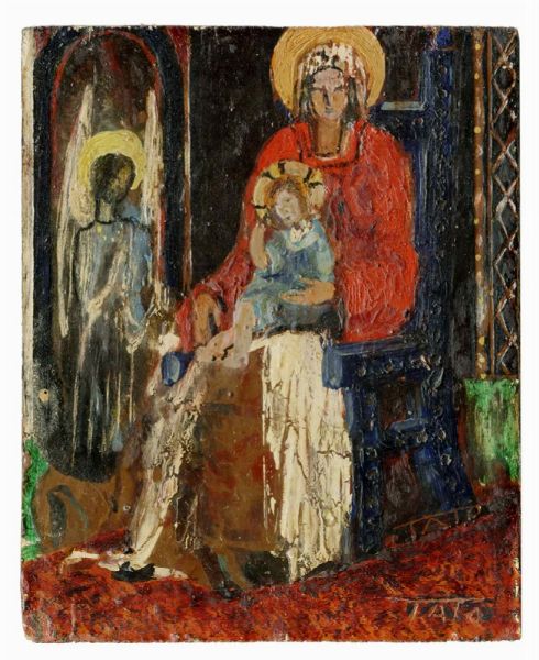 TATO [PSEUD. DI SANSONI GUGLIELMO] : Madonna con bambino.  - Asta Arte Moderna e Contemporanea [Parte II] - Associazione Nazionale - Case d'Asta italiane