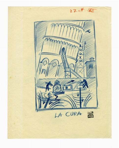 THAYAHT [PSEUD. DI MICHAHELLES ERNESTO] : La cura.  - Asta Arte Moderna e Contemporanea [Parte II] - Associazione Nazionale - Case d'Asta italiane