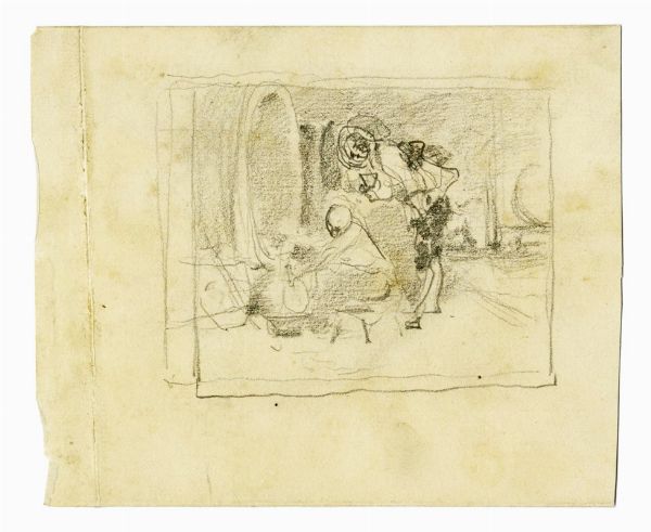 Francesco Vinea : Lotto composto di 25 disegni.  - Asta Arte Moderna e Contemporanea [Parte II] - Associazione Nazionale - Case d'Asta italiane