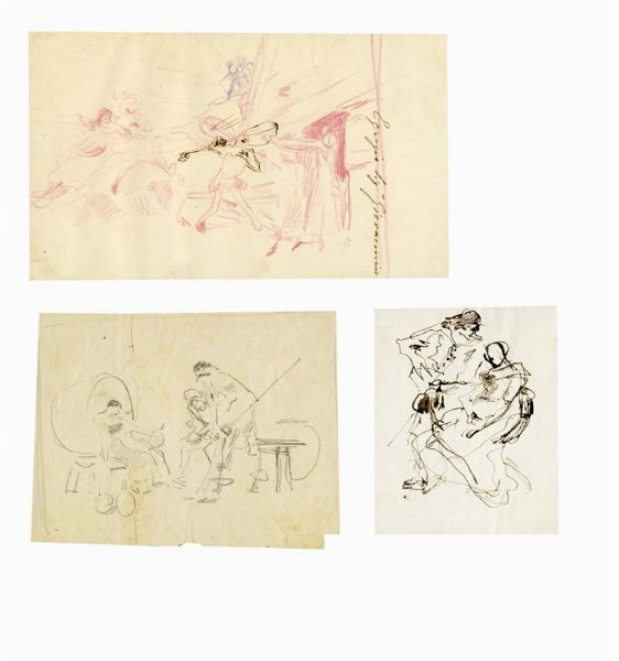 Francesco Vinea : Lotto composto di 25 disegni.  - Asta Arte Moderna e Contemporanea [Parte II] - Associazione Nazionale - Case d'Asta italiane