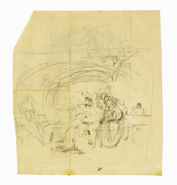 Francesco Vinea : Lotto composto di 25 disegni.  - Asta Arte Moderna e Contemporanea [Parte II] - Associazione Nazionale - Case d'Asta italiane