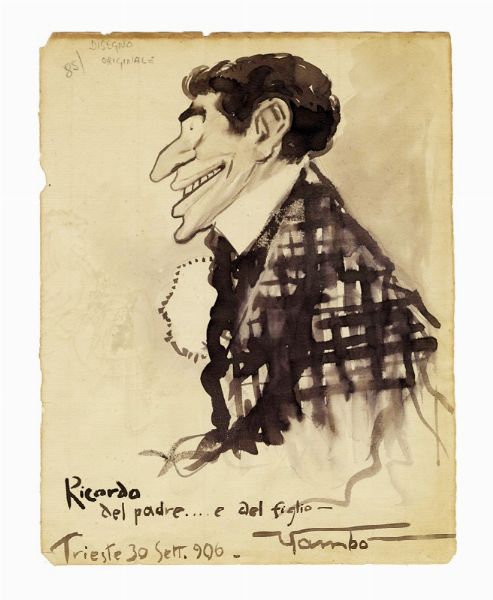 YAMBO [PSEUD. DI NOVELLI ENRICO] : Ricordo del padre...e del figlio.  - Asta Arte Moderna e Contemporanea [Parte II] - Associazione Nazionale - Case d'Asta italiane