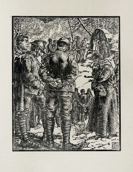 GINO BARBIERI : Lotto composto di 2 incisioni a tema militare.  - Asta Arte Moderna e Contemporanea [Parte II] - Associazione Nazionale - Case d'Asta italiane