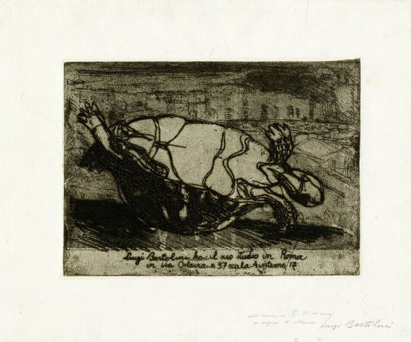 Luigi Bartolini : La tartaruga rivoltata.  - Asta Arte Moderna e Contemporanea [Parte II] - Associazione Nazionale - Case d'Asta italiane