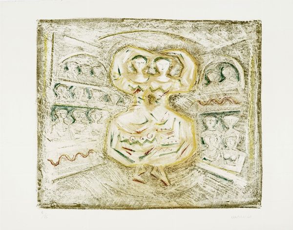 Massimo Campigli : Danzatrici.  - Asta Arte Moderna e Contemporanea [Parte II] - Associazione Nazionale - Case d'Asta italiane