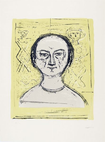 Massimo Campigli : Autoritratto.  - Asta Arte Moderna e Contemporanea [Parte II] - Associazione Nazionale - Case d'Asta italiane