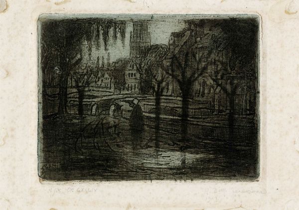 RAOUL DAL MOLIN FERENZONA : Bruges.  - Asta Arte Moderna e Contemporanea [Parte II] - Associazione Nazionale - Case d'Asta italiane