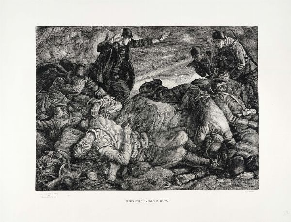 MARIO DELITALA : Eligio Porcu medaglia d'oro.  - Asta Arte Moderna e Contemporanea [Parte II] - Associazione Nazionale - Case d'Asta italiane