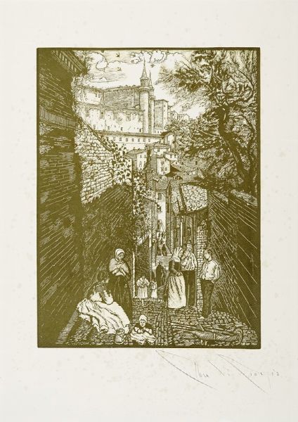 ETTORE DI GIORGIO : Lotto composto di 2 incisioni.  - Asta Arte Moderna e Contemporanea [Parte II] - Associazione Nazionale - Case d'Asta italiane