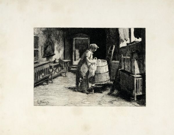 Federico Faruffini : Lotto composto di 3 incisioni.  - Asta Arte Moderna e Contemporanea [Parte II] - Associazione Nazionale - Case d'Asta italiane