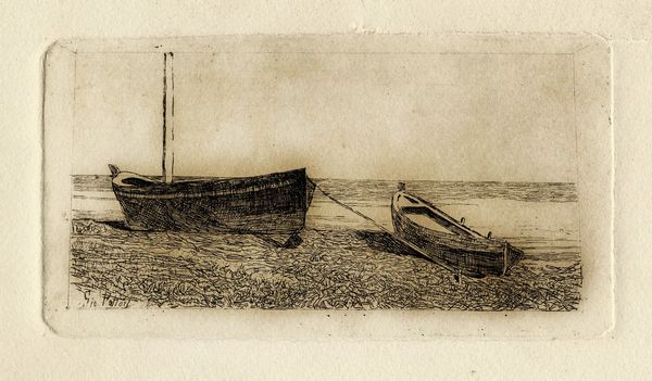 Giovanni Fattori : Barche a secco.  - Asta Arte Moderna e Contemporanea [Parte II] - Associazione Nazionale - Case d'Asta italiane