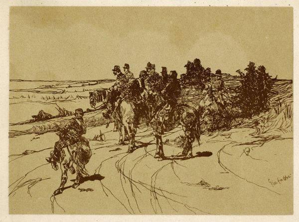 Giovanni Fattori : Lotto composto di 2 incisioni dalla cartella 20 Ricordi Dal Vero.  - Asta Arte Moderna e Contemporanea [Parte II] - Associazione Nazionale - Case d'Asta italiane