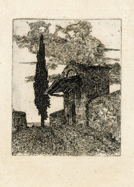 Giovanni Fattori : Lotto composto di 2 incisioni.  - Asta Arte Moderna e Contemporanea [Parte II] - Associazione Nazionale - Case d'Asta italiane