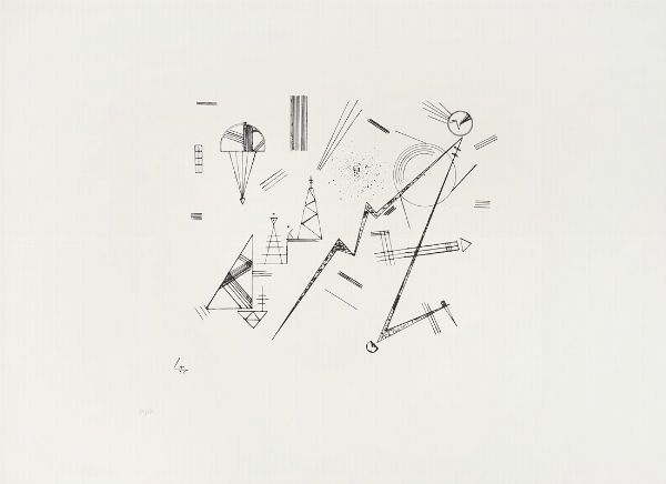 VASILIJ VASIL'EVIC KANDINSKIJ : Radierung Fur Den Kreis Der Freunde Des Bauhauses.  - Asta Arte Moderna e Contemporanea [Parte II] - Associazione Nazionale - Case d'Asta italiane