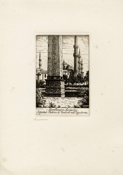 Laurenzio Laurenzi : Monumenti dell'antico Impero Romano. Serie di 45 acqueforti disegnate e incise da Laurenzio Laurenzi.  - Asta Arte Moderna e Contemporanea [Parte II] - Associazione Nazionale - Case d'Asta italiane