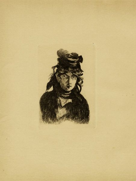 EDOUARD MANET : Berthe Morisot.  - Asta Arte Moderna e Contemporanea [Parte II] - Associazione Nazionale - Case d'Asta italiane