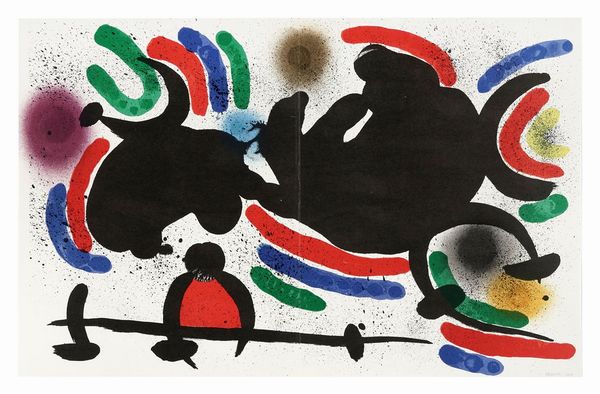 Joan Mir : Lotto composto di 1 incisione e 2 manifesti.  - Asta Arte Moderna e Contemporanea [Parte II] - Associazione Nazionale - Case d'Asta italiane