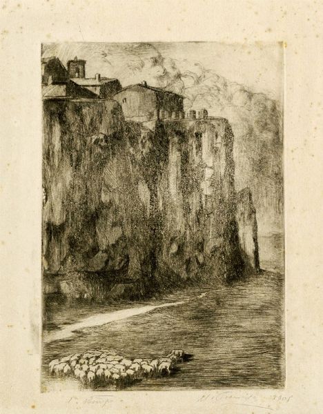 Umberto Prencipe : Lotto composto di 4 incisioni.  - Asta Arte Moderna e Contemporanea [Parte II] - Associazione Nazionale - Case d'Asta italiane