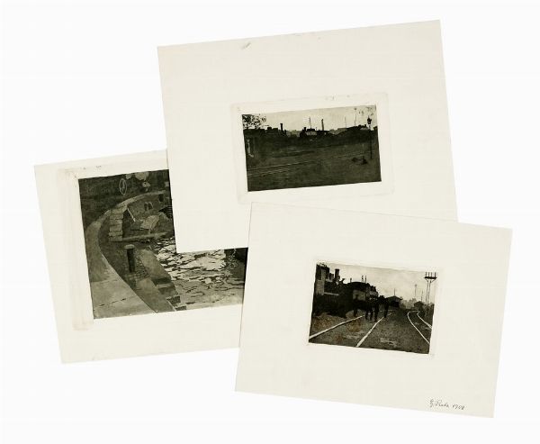 GUSTAVO PROLA : Lotto composto di 10 incisioni ed 1 disegno.  - Asta Arte Moderna e Contemporanea [Parte II] - Associazione Nazionale - Case d'Asta italiane