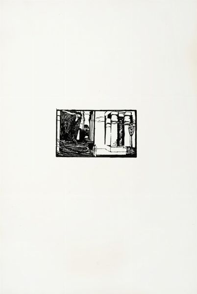 Giulio Aristide Sartorio : Lotto composto di 13 prove di stampa per illustrare Christus di Fausto Salvadori.  - Asta Arte Moderna e Contemporanea [Parte II] - Associazione Nazionale - Case d'Asta italiane