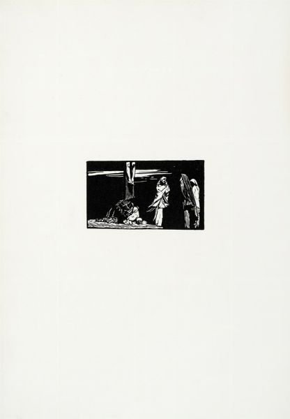 Giulio Aristide Sartorio : Lotto composto di 13 prove di stampa per illustrare Christus di Fausto Salvadori.  - Asta Arte Moderna e Contemporanea [Parte II] - Associazione Nazionale - Case d'Asta italiane