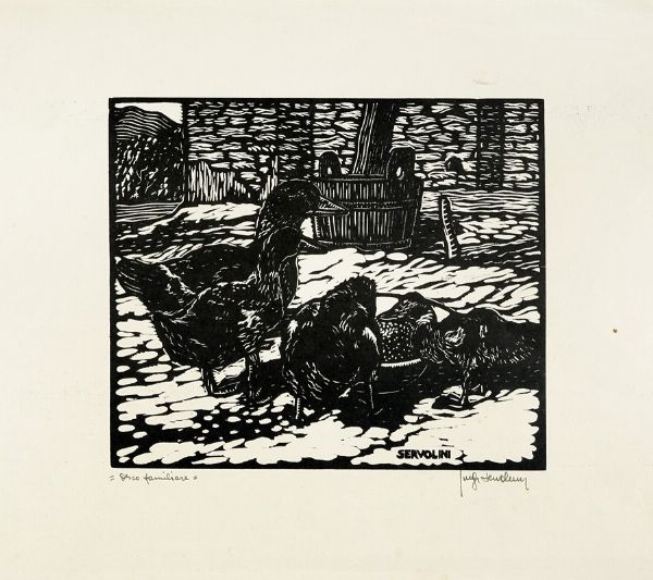 LUIGI SERVOLINI : Lotto composto di 2 incisioni.  - Asta Arte Moderna e Contemporanea [Parte II] - Associazione Nazionale - Case d'Asta italiane