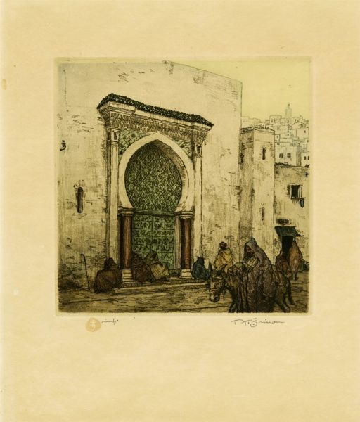 TAVIK FRANTISEK SIMON : Early evening in Tanger.  - Asta Arte Moderna e Contemporanea [Parte II] - Associazione Nazionale - Case d'Asta italiane