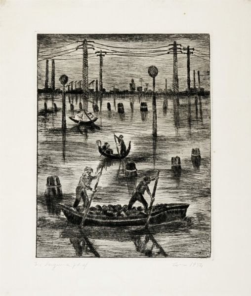 TONO ZANCANARO : Lotto composto di 4 incisioni.  - Asta Arte Moderna e Contemporanea [Parte II] - Associazione Nazionale - Case d'Asta italiane