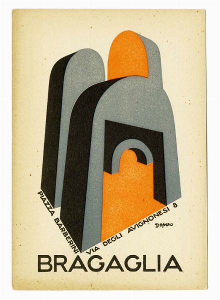 FORTUNATO DEPERO : Bragaglia. Fantasia architettonica.  - Asta Arte Moderna e Contemporanea [Parte II] - Associazione Nazionale - Case d'Asta italiane