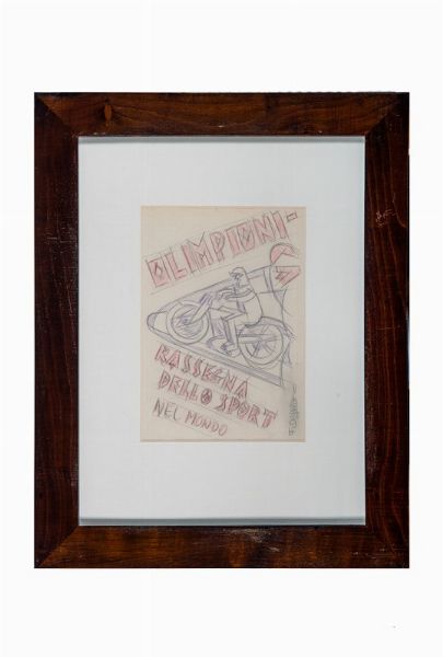 FORTUNATO DEPERO : Olimpionica - Rassegna dello Sport nel Mondo.  - Asta Arte Moderna e Contemporanea [Parte II] - Associazione Nazionale - Case d'Asta italiane