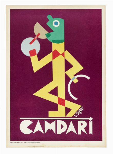 FORTUNATO DEPERO : Campari.  - Asta Arte Moderna e Contemporanea [Parte II] - Associazione Nazionale - Case d'Asta italiane