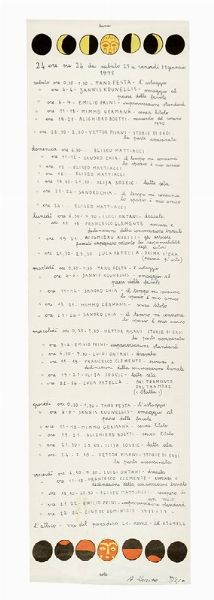 Lotto composto di 2 manifesti de L'Attico.  - Asta Arte Moderna e Contemporanea [Parte II] - Associazione Nazionale - Case d'Asta italiane