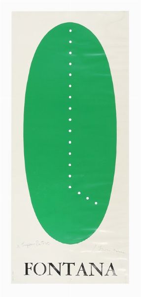 LUCIO FONTANA : Concetto Spaziale.  - Asta Arte Moderna e Contemporanea [Parte II] - Associazione Nazionale - Case d'Asta italiane