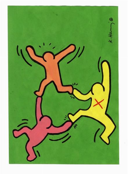 Keith Haring : Untitled.  - Asta Arte Moderna e Contemporanea [Parte II] - Associazione Nazionale - Case d'Asta italiane