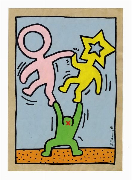 Keith Haring : Untitled.  - Asta Arte Moderna e Contemporanea [Parte II] - Associazione Nazionale - Case d'Asta italiane