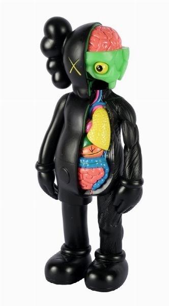 KAWS [PSEUD. DI DONNELLY BRIAN] : Original Fake Companion (Black).  - Asta Arte Moderna e Contemporanea [Parte II] - Associazione Nazionale - Case d'Asta italiane