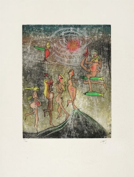 ROBERTO ANTONIO SEBASTIAN MATTA : Senza titolo.  - Asta Arte Moderna e Contemporanea [Parte II] - Associazione Nazionale - Case d'Asta italiane