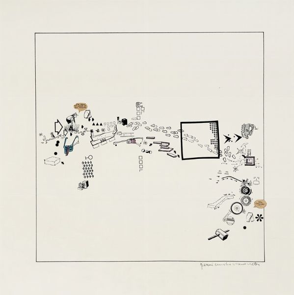 GIANNI EMILIO SIMONETTI : Senza titolo.  - Asta Arte Moderna e Contemporanea [Parte II] - Associazione Nazionale - Case d'Asta italiane