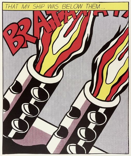 Roy Lichtenstein : As I opened the fire (Trittico).  - Asta Arte Moderna e Contemporanea [Parte II] - Associazione Nazionale - Case d'Asta italiane