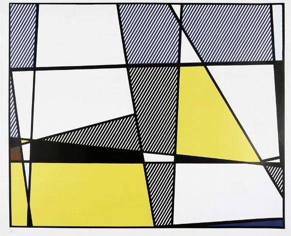 Roy Lichtenstein : Cow Going Abstract (Triptych).  - Asta Arte Moderna e Contemporanea [Parte II] - Associazione Nazionale - Case d'Asta italiane