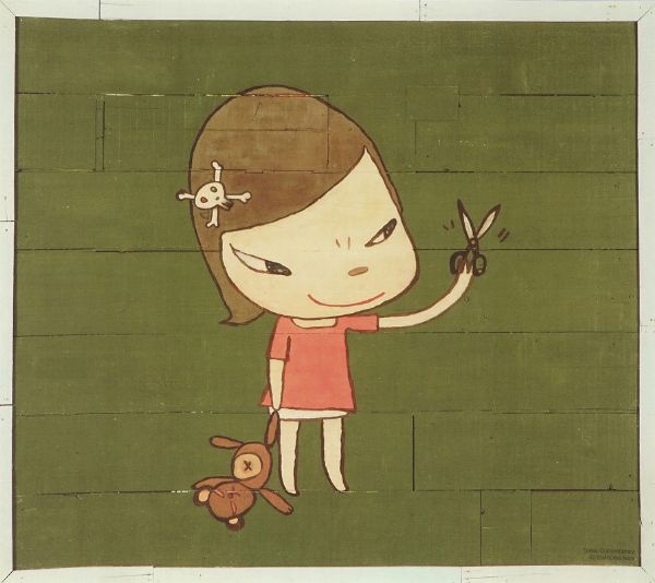 Yoshitomo Nara : Lotto composto di 3 manifesti di Pop Art giapponese.  - Asta Arte Moderna e Contemporanea [Parte II] - Associazione Nazionale - Case d'Asta italiane