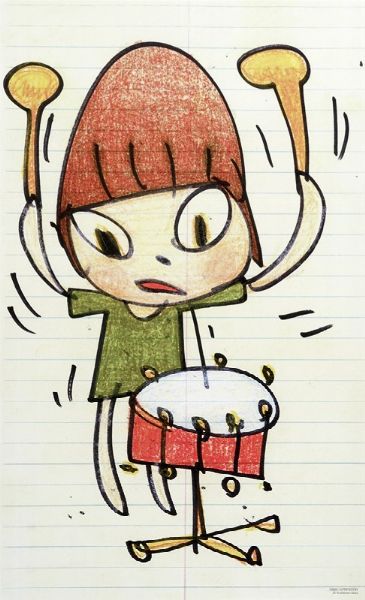 Yoshitomo Nara : Lotto composto di 3 manifesti di Pop Art giapponese.  - Asta Arte Moderna e Contemporanea [Parte II] - Associazione Nazionale - Case d'Asta italiane