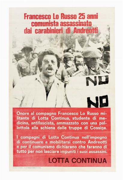 Lotto composto di 2 manifesti.  - Asta Arte Moderna e Contemporanea [Parte II] - Associazione Nazionale - Case d'Asta italiane