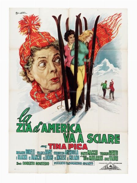 Anselmo Ballester : La Zia d'America va a sciare.  - Asta Arte Moderna e Contemporanea [Parte II] - Associazione Nazionale - Case d'Asta italiane