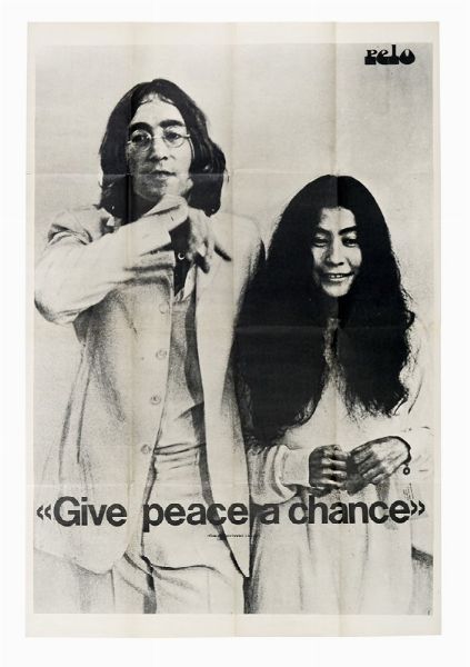 JOHN WINSTON ONO LENNON : Give peace a chance.  - Asta Arte Moderna e Contemporanea [Parte II] - Associazione Nazionale - Case d'Asta italiane