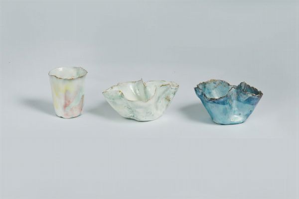 FAUSTO MELOTTI : Lotto composto di 3 piccole ceramiche.  - Asta Arte Moderna e Contemporanea [Parte II] - Associazione Nazionale - Case d'Asta italiane