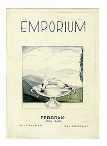 REGINA PHILIPPONA DISERTORI - Lotto composto di 2 progetti per la copertina di Emporium.